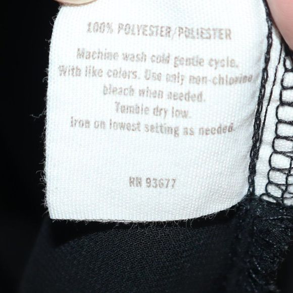 Decree Black Sheer Sleeveless Top Women's Size XL - Picture 7 of 7